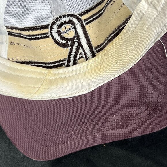 Vintage Reading Phillies W/ R Logo Mesh Burgundy/White Snapback Baseball Hat - Picture 6 of 7